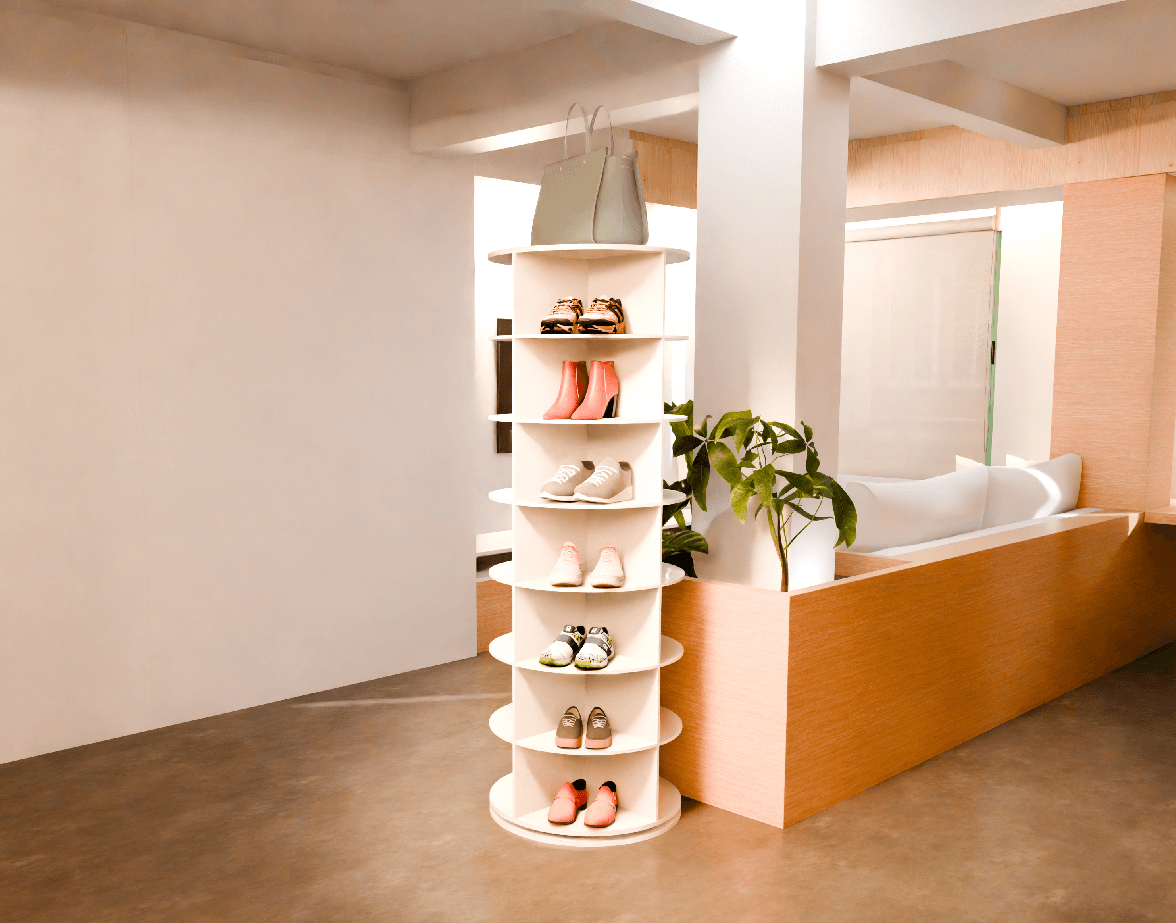 Rotating Shoe Rack